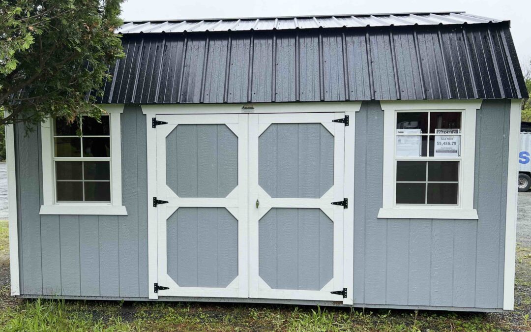 Grey 10’x16′ Lofted Barn