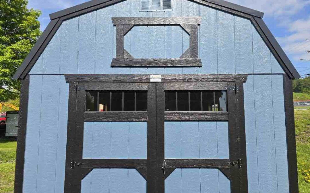 Smoky Blue 10’x20′ Lofted Barn